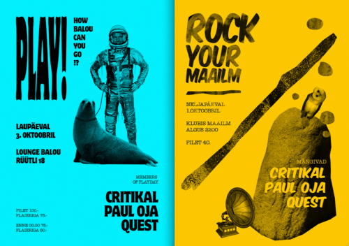 Rock Your Maailm @ Maailm 1 oct, PLAY @ Balou 3 oct